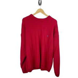 Chaps Ralph Lauren Red Heavyweight Thick Sweater Size XL